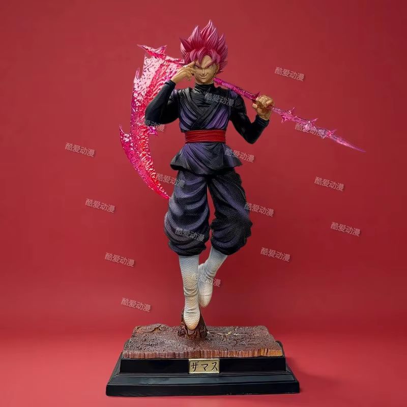 Dragon Ball Anime Super Saiyan Rose Goku Statue 37cm Action Figure Desktop Decor Ornament Collectible Toys Gifts