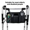 Wheelchair Side Bag Multi Pocket Waterproof Lightweight Compatible Walker Bag with Reflective Strip