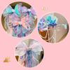 Super Fairy Mermaid Hairband Children's Crown Headwear Girl's Pearl Tassel Forehead Chain Little Girl Butterfly Knot Hair Clip