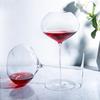 New Ultra Thin Heart Shape Burgundy Crystal Glass Wine Cup Creative High Value Tasting Glass
