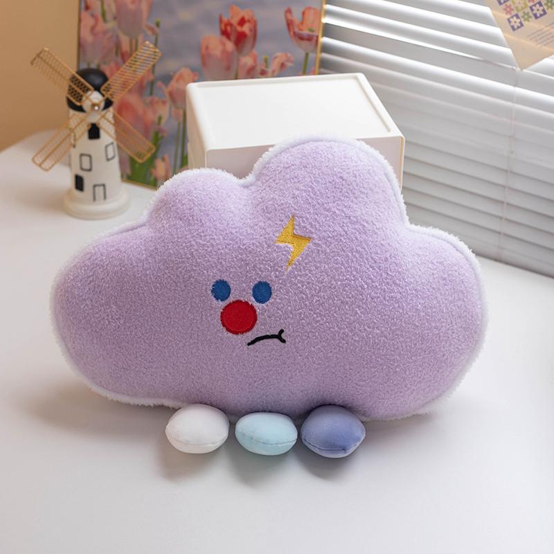 Lovely Cartoon Astral Series Colorful Plush Pillow Soft Comfy Sun Moon Star Throw Pillow Back Pillow Funny Pretty Home Decor
