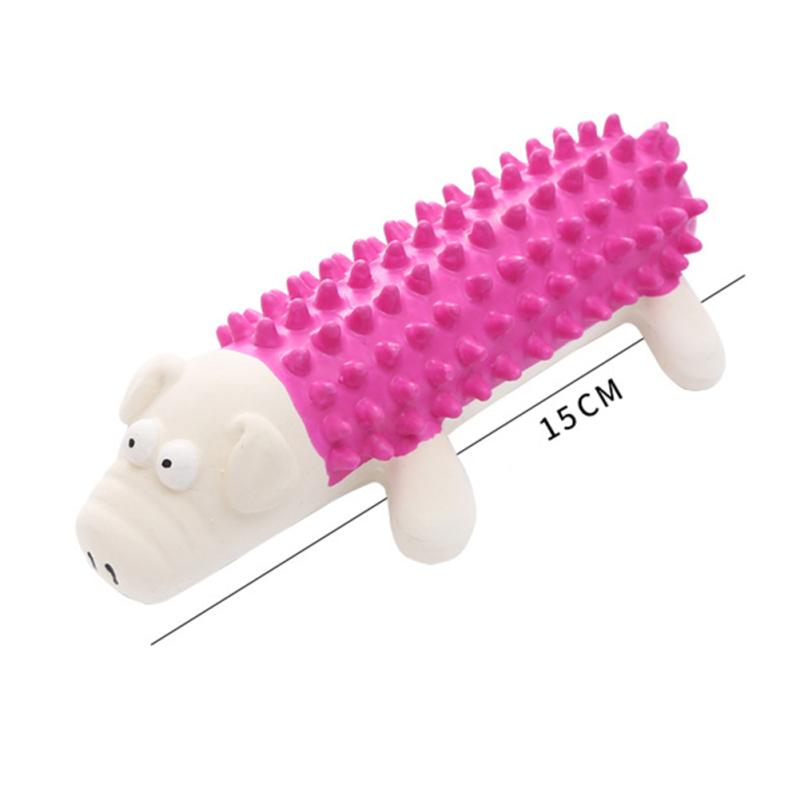 Pet Dog Chewing Squeaky Toys Cute Animal Shape Bite-resistant Tooth Cleaning Molar Toys Pet Supplies