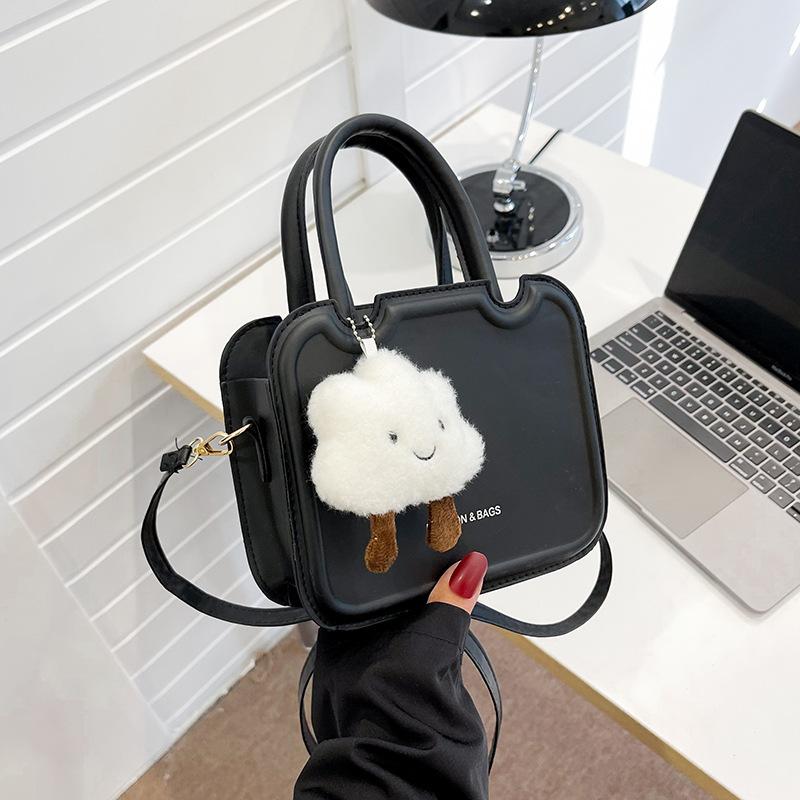 

Популярная Текстура Маленькая Сумка Модная Простая Женская Сумка Ретро Сумка Через Плечо В Иностранном Стиле Маленькая Квадратная Сумка чёрный