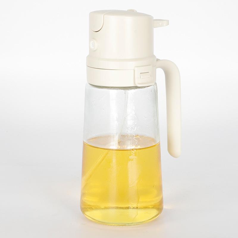 Tragbare Glasöl-Sprühdose Haushalt Küche Zerstäubung Doppelzweck-Ölkanne Offene Seite ohne hängenden Öltank