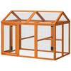Large Chicken Run, Wooden Chicken Coop, with Combinable Design - Wood Effect