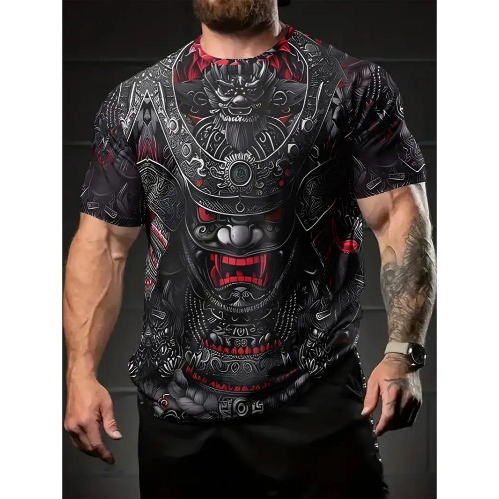 

Мужская 3D универсальная повседневная футболка 6XL