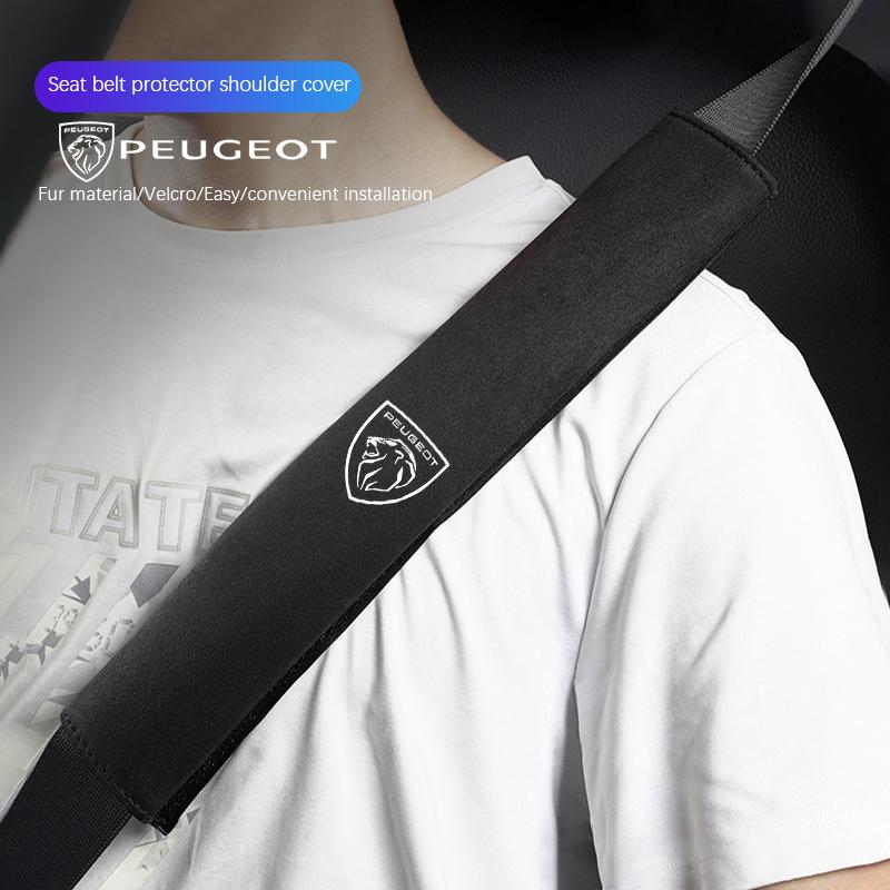 Peugeot Car Styling Seat Belt Cover Shoulder Strap Pad Harness Cushion For Peugeot 107 408 4008 308 3008 5008 508 2008 208 301