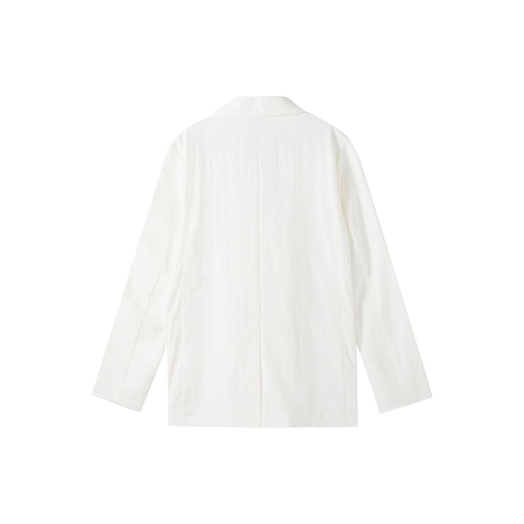 Adidas Originals Blazer Solid Color Casual Suit Jacket Women Jackets Han-Jade-White H56445