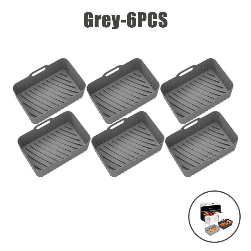 Food Grade Air Fryer Silicone Liners for Ninja Dual Air Fryer Non-Stick Air Fryer Basket Accessories for Ninja