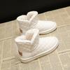 Popular snow boots women's 2025 new winter velvet thickened warm versatile short boots women's fur integrated cotton shoes