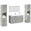 VidaXL Bathroom Furniture Set 4 Pcs Concrete Grey 3324875