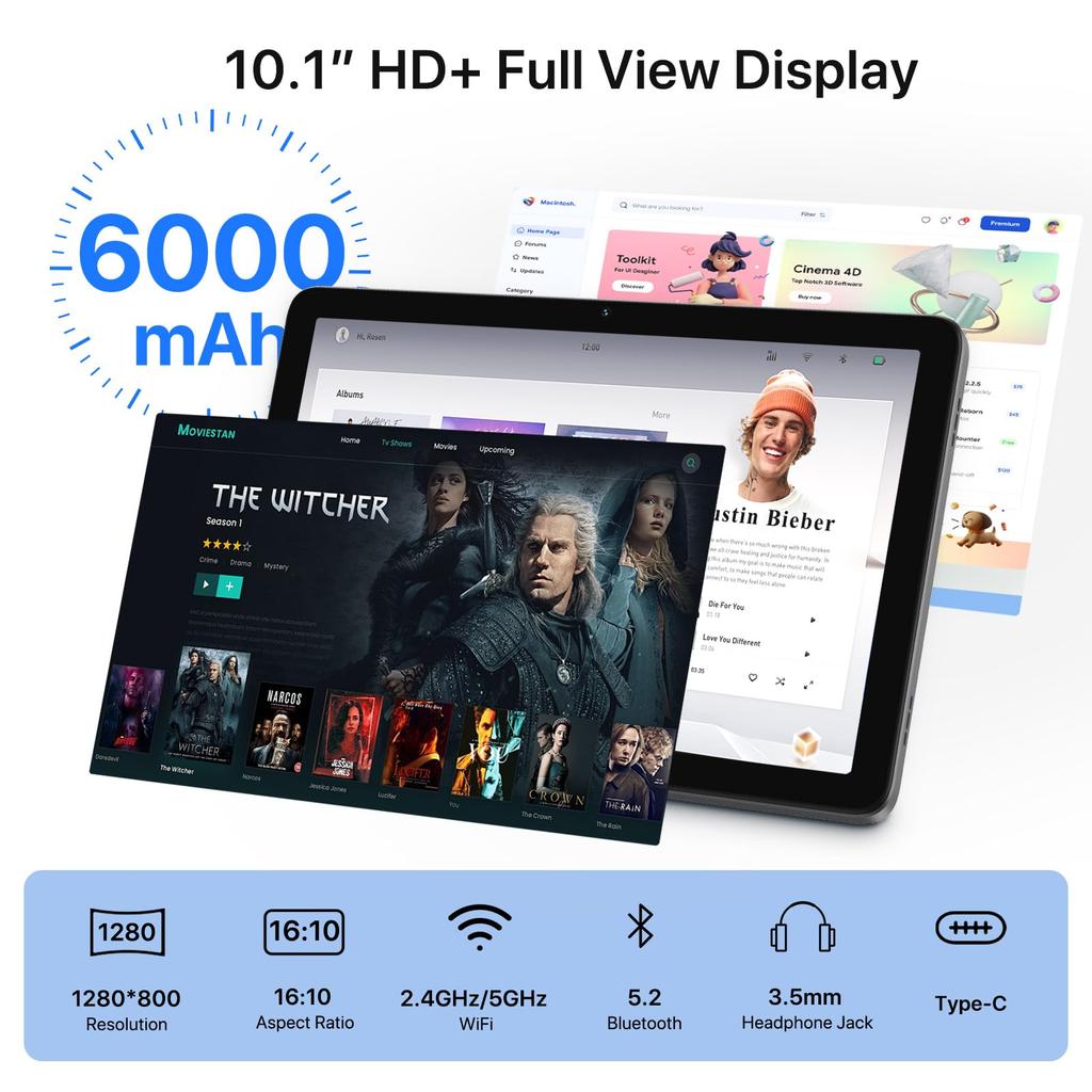 tablet Helio G99 UMIDIGI G3 Tab Ultra inch tablet 16GB RAM 128GB expandable 4G LTE compatible Android 13 tablet GMS authentication Face recognition