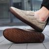 Handmade Woven Casual Shoes Men Loafers Moccasins Men Shoes
