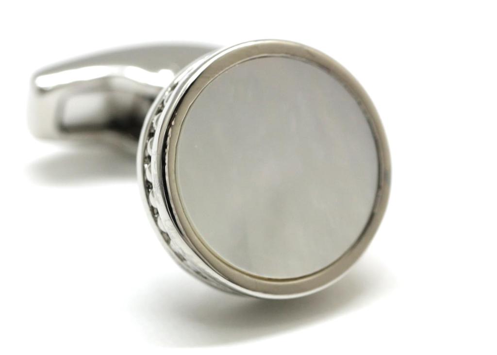 Simon Carter Edward Cufflinks (Mother-of-Pearl)