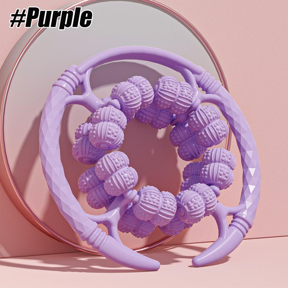 32-Wheel Cellulite Massage Roller Manual Leg Muscle Relax Tool Circular Massager