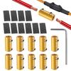 10Pcs 6 AWG Gauge Wire Connector Nut Kit, 80A Splicing Quick Wiring Connection Terminal, Circuit Connector Wire Connector with 20Pcs Screws and 10