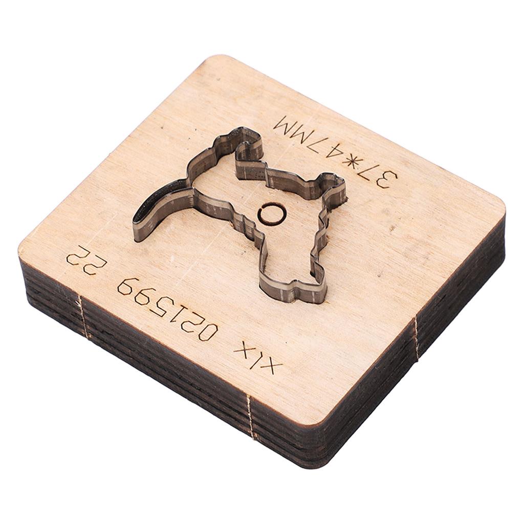 Leather Metal Cutting Die Golden Retriever Dog Shape DIY Punch Cut Mold Art Craft Accessories