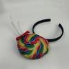 Elastic Carnivals Hairband Rainbow Lollipop Hairhoop For Adult Kids Costume Photography Props Birthday Party Headwear