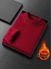 Men's 2025 Autumn/Winter Knitwear: Velvet-Lined, High Collar Sweater