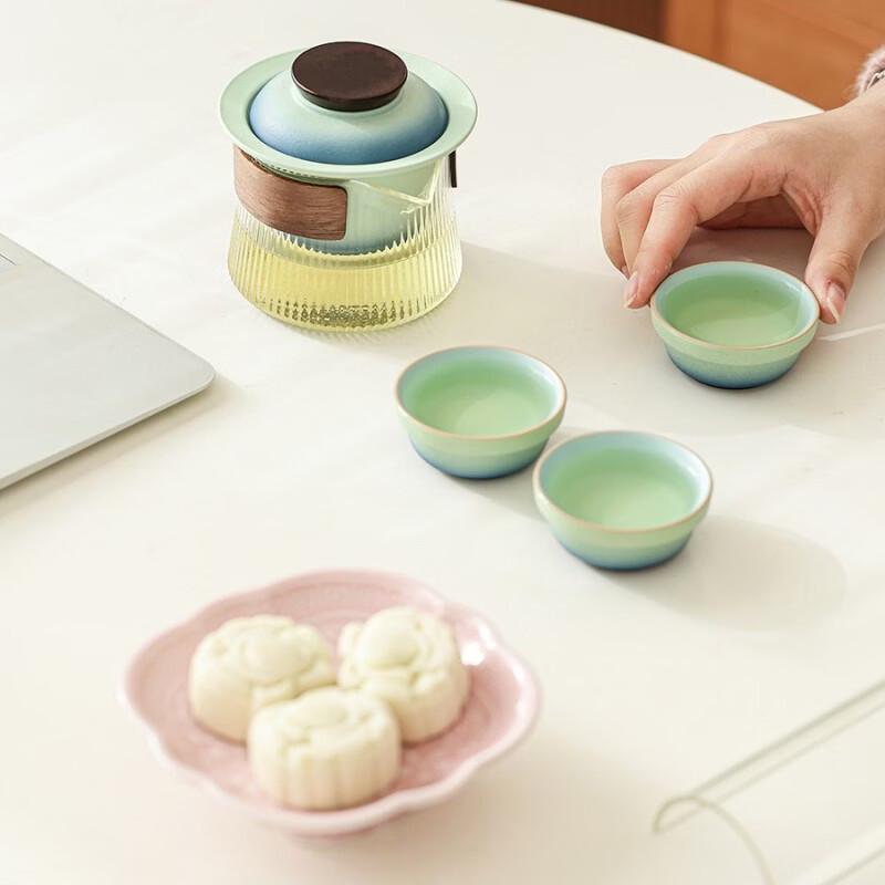 Portable Ceramic Travel Tea Set