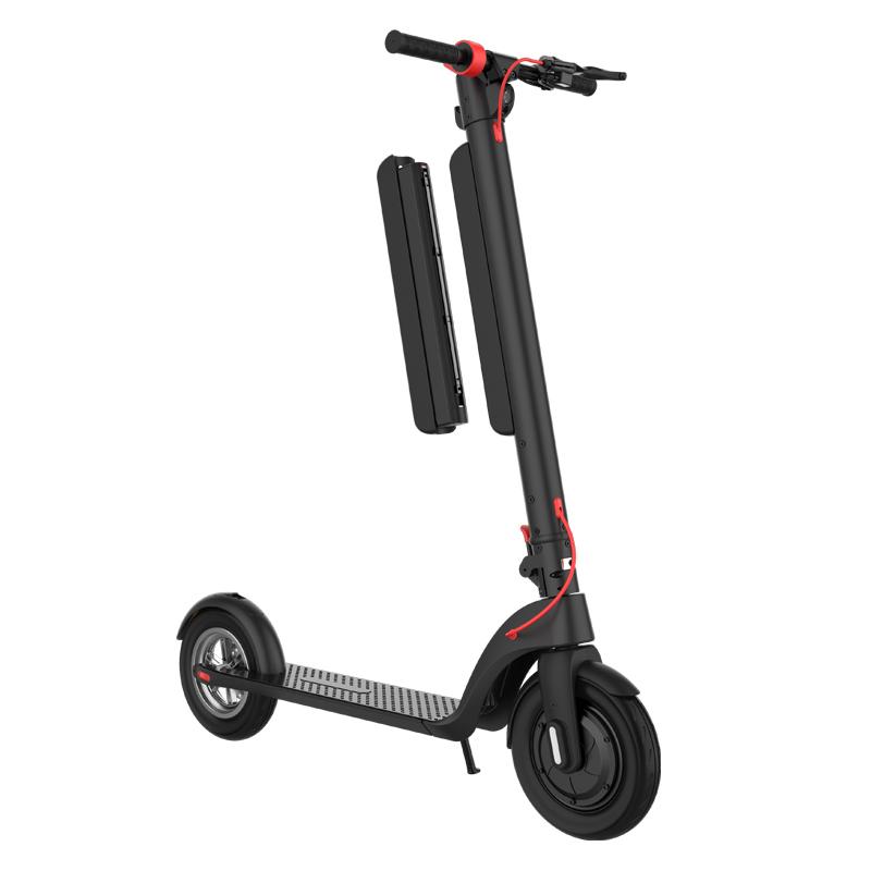 Alnsoor X8 Adult City Outdoor Electic Scooter 36V10AH Battery 350W Motor 10 Inch Road Tires Foldabe EScooter With Three second folding
