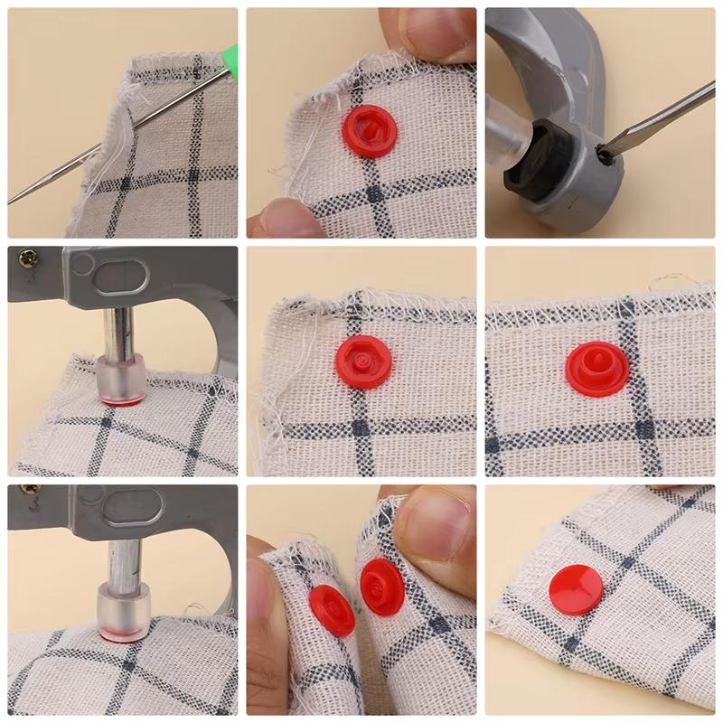 Fenrry 85/150/170/360Sets T5 Plastic Snap Button Fastener Snaps Pliers Sewing Tool Kit Press Machine Resin Garment Accessories
