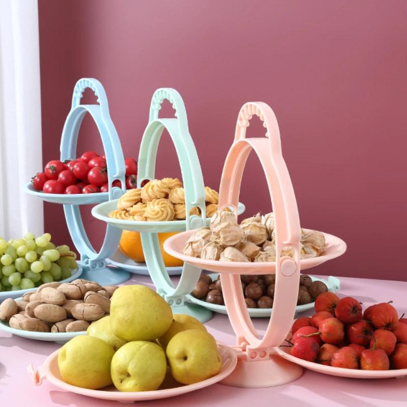 Household Fruit Tray Plastic Living Room Modern Creative Melon Dried Fruits Coffee Table Snacks Candy Box Storage Basket