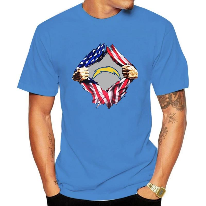 Football T Shirt Men Cotton Print American Flag Crack Graphic Short Sleeve Tees NFL Team Fan Casual Sports Tops Summer O-Neck Daily Wear Shirts