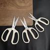 Stainless Steel Rust-Proof Kitchen Scissors Set with Plastic Handles - Large, Medium, Small Sizes for Home Use