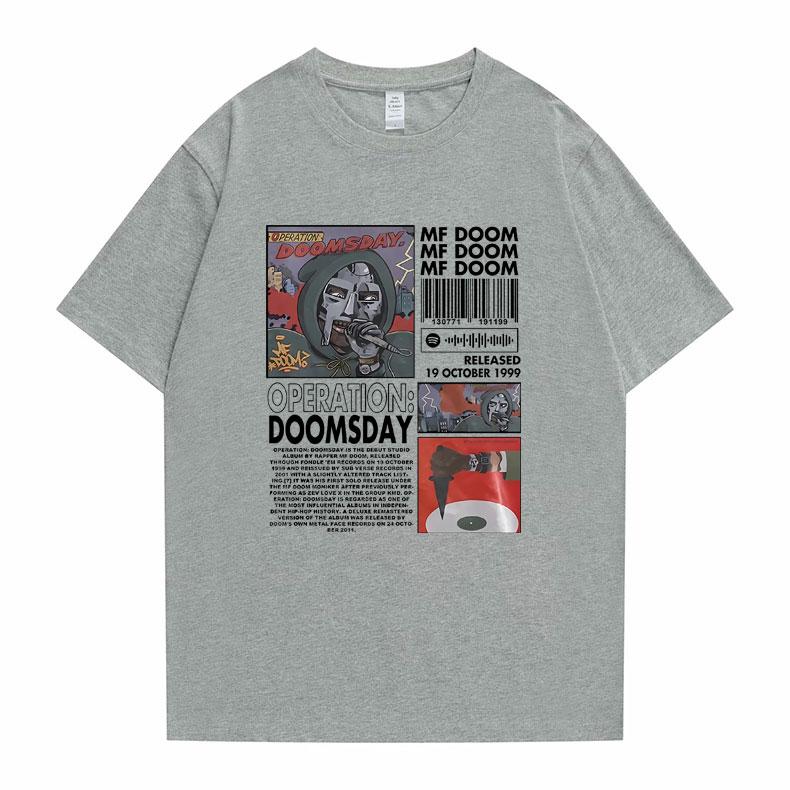 Rapper Mf Doom Hip Hop Oversized Graphic Tshirt Male Cotton Tshirt Man Streetwear Men Women Fashion Trend Short Sleeve T Shirts