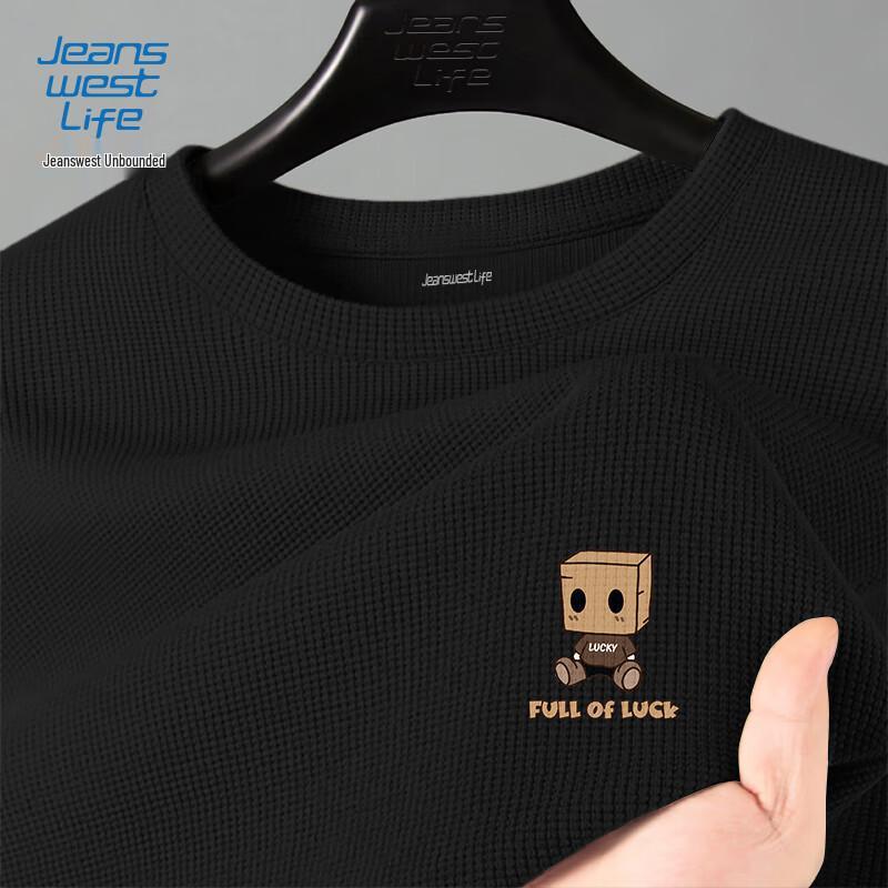 Jeanswest LIFE Men's Waffle Knit JZS Doll Print Sweatshirt