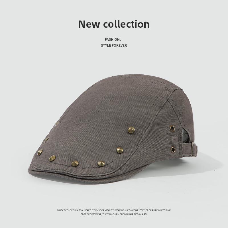 Berretto Newsboy Retro Trendy Stile Hong Kong - Berretto Unisex Minimalista Moda Primavera