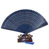 Multi Color Bamboo Folding Fan Handmade Dancing Fan Vintage Hollow Hand Fan  Wedding