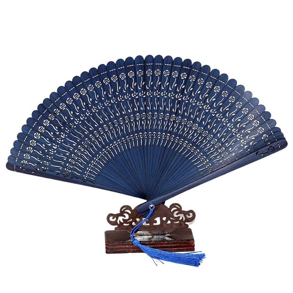 Multi Color Bamboo Folding Fan Handmade Dancing Fan Vintage Hollow Hand Fan Wedding