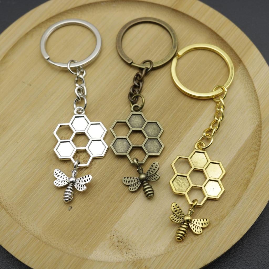 Hot Selling Jewelry, Minimalist Bee Hive Keychain Pendant