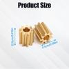 4pcs suitable for Thermomix Motor Gear TM5 TM6 Drive Lock Replacement Parts Brass Gears