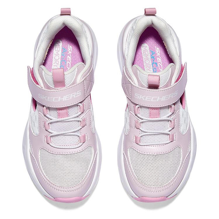 Skechers Fashion Velcro Casual Outdoor Running Non-Slip Durable Sports Sandals Kids Sandals White Pink 319025L-PKW