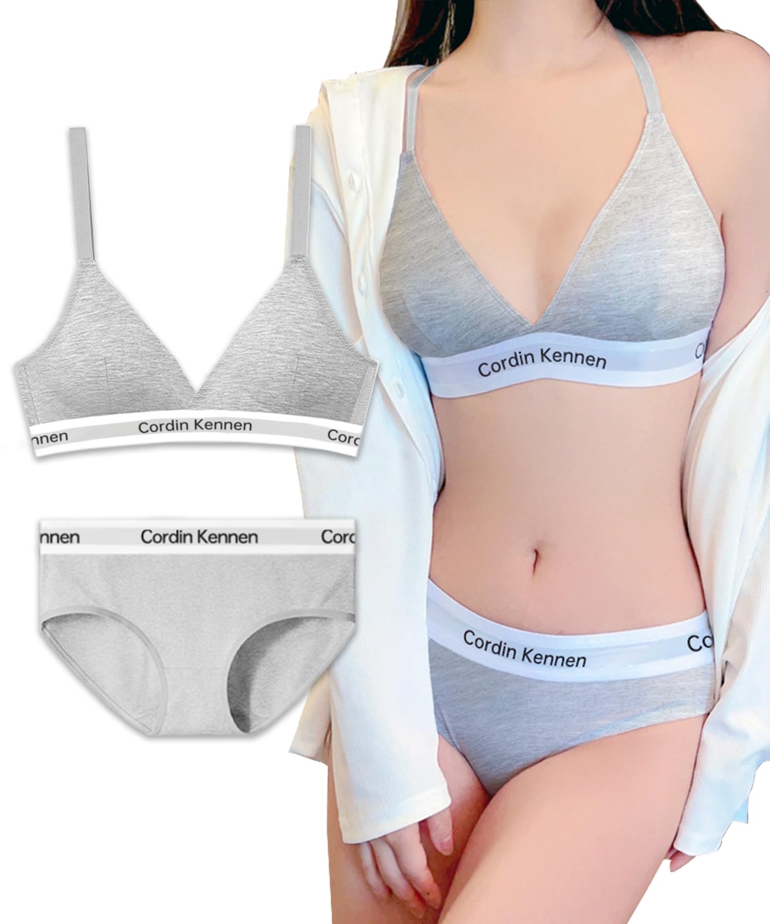 

ArBuMIng Бюстгальтер и трусы Хлопок Ночь и трусики Беспроводной Спорт Высокий Мягкий для Дня и Ночи Женский Комплект, Бюстгальтер, Бюстгальтер, Комплект, Бюстгальтер, Бюстгальтер, Эластичность, серый