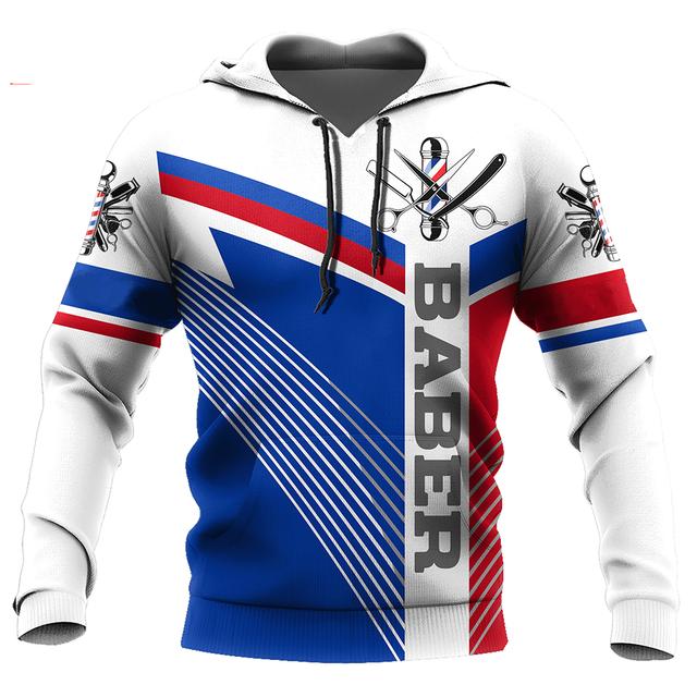 Мужская толстовка с капюшоном для парикмахера, профессиональный пуловер для парикмахера, одежда в стиле Харадзюку, куртка в стиле хип-хоп с длинными рукавами XXXXXL чёрный