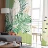 Summer Tropical Palm Leaf Watercolor Window Tulle Curtains for Living Room Bedroom Hotel Luxury Decoration Sheer Curtains