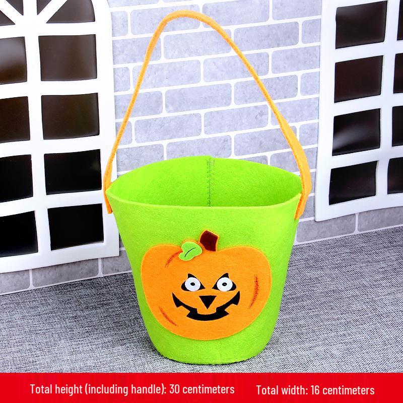 Halloween Pumpkin Trick-or-Treat Children's Handbag - Handmade Small Gift Material Pack