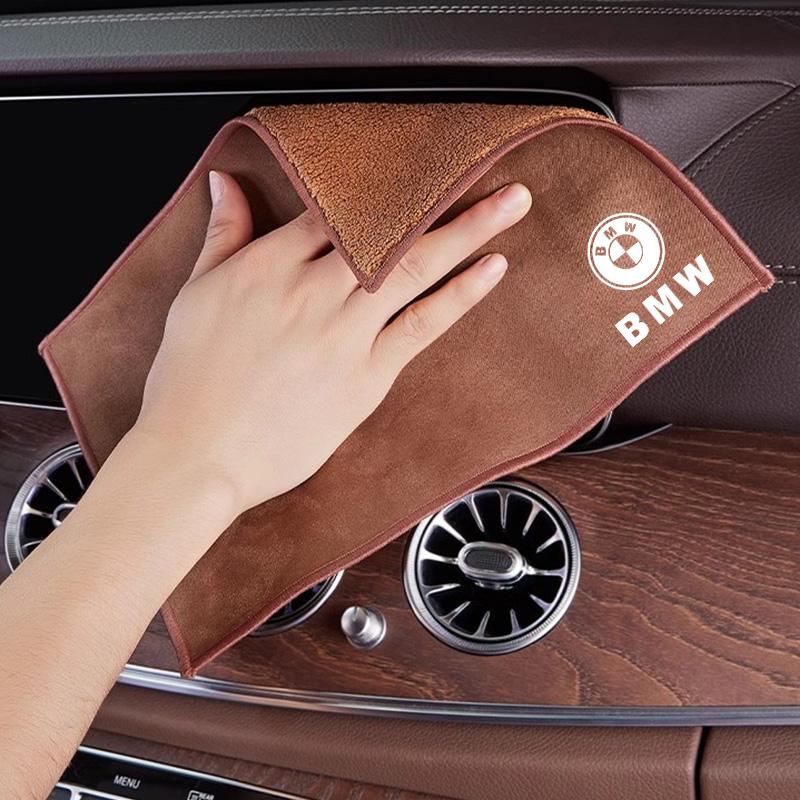 Microfiber Car Wash Towel Drying Cloth Cleaning Rag For BMW X1 X2 X3 X5 X4 X6 X7 G30 G20 G32 G11 G12 F40 F30 F20 F10 F34 F07 F44 QS4