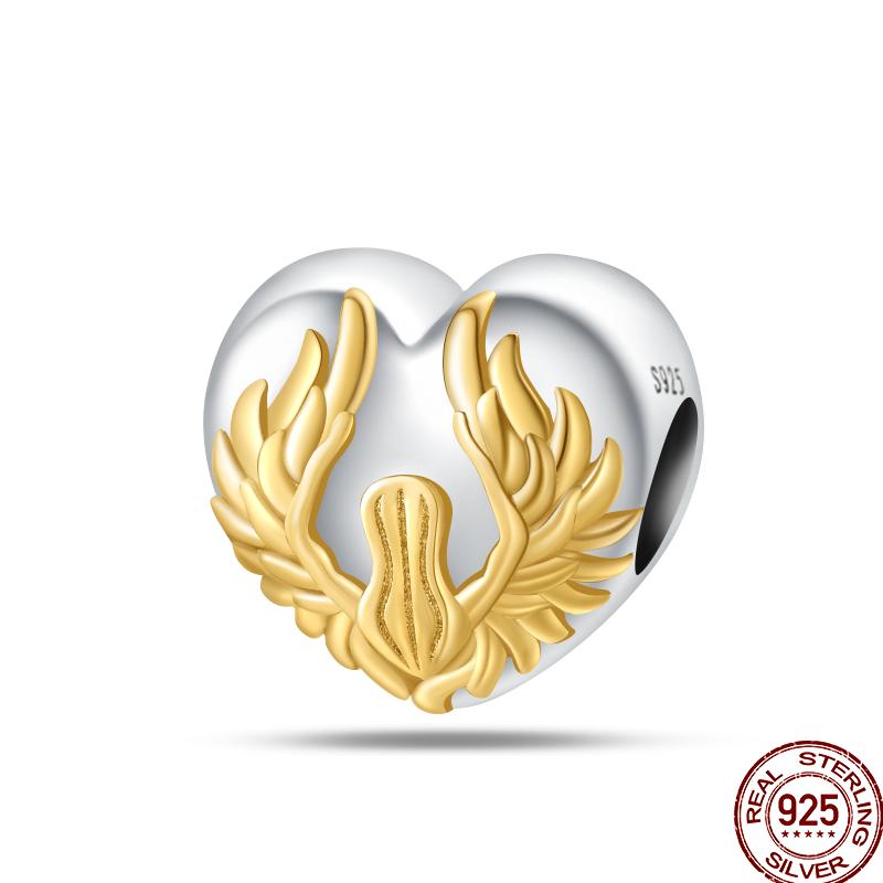 New Shiny Zircon Copper Religious Angel Cross Series Beads Suitable For 3Mm Original Bracelet Diy