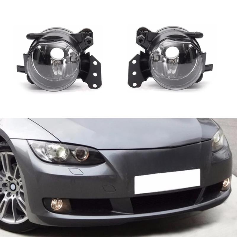 1 Pair Fog Lamp Case Car Fog Light Housing 63176910792 63176920703 for E60 E90 E63 E46 Foglights Case Without Bulbs