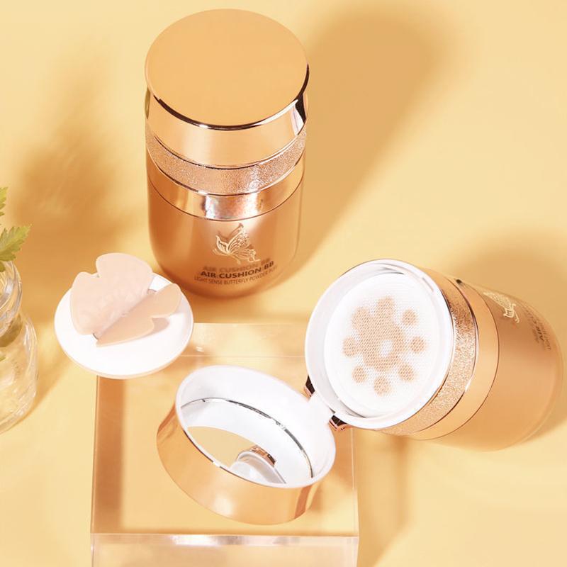 Rosetimes BB Cream Cushion Foundation, feuchtigkeitsspendend, aufhellend, Concealer, natürliches Aussehen