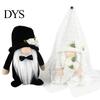 Braut Bräutigam Plüschfiguren 2 Stück/Set Puppe Spitze Design Biegsamer Arm Stoff Zwerg Nase Blume Verzierungen Hochzeitsgeschenke Puppen