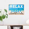 1pc Vintage Metal Sign, Relax We Are All Crazy It Isn't A Competition Metal Sign Wall Decor for Home Bar Coffee Office 12x8 Inch