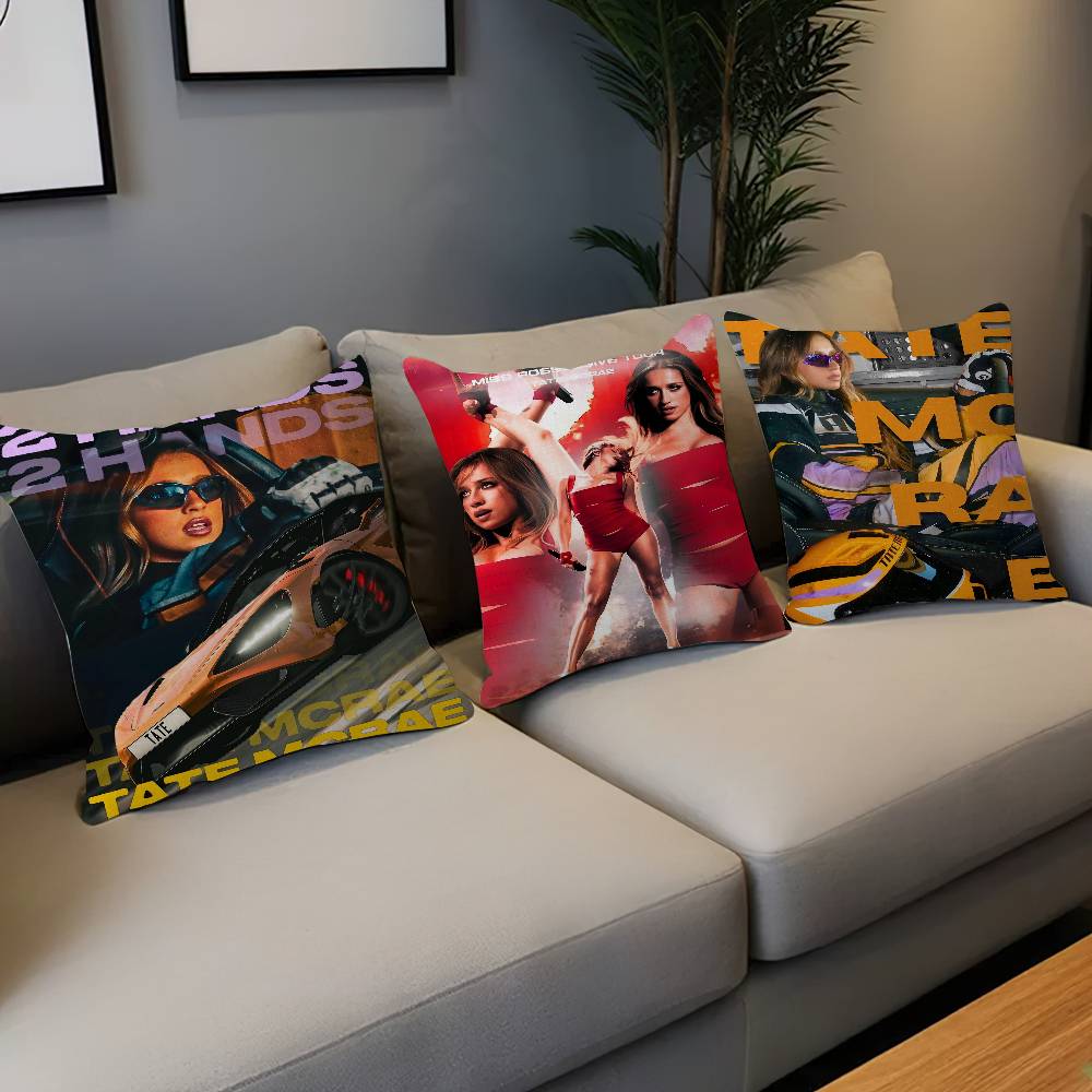 T-Tate M-McRaeS Singer Pillow Gift Home Office Decoration Bedroom Sofa Car Cushion Cover Case 45x45