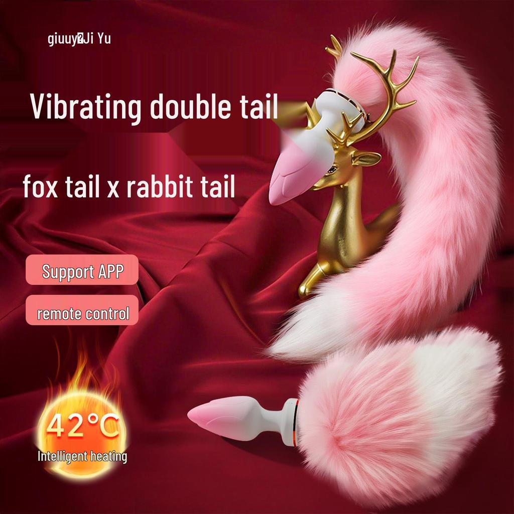 Wireless Remote Control Cute Rabbit & Fox Anal Plug Kegel Balls for Female Anal Training & Wearable Anus Development.