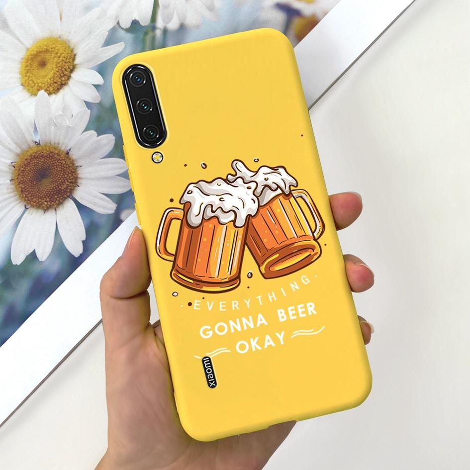 For Xiaomi Mi 9 Case Mi 9 Lite Back Cover Fashion Flower Slim Soft Silicone Funda On Xiaomi Mi 9 SE Mi9 Mi 9Lite Shockproof Capa